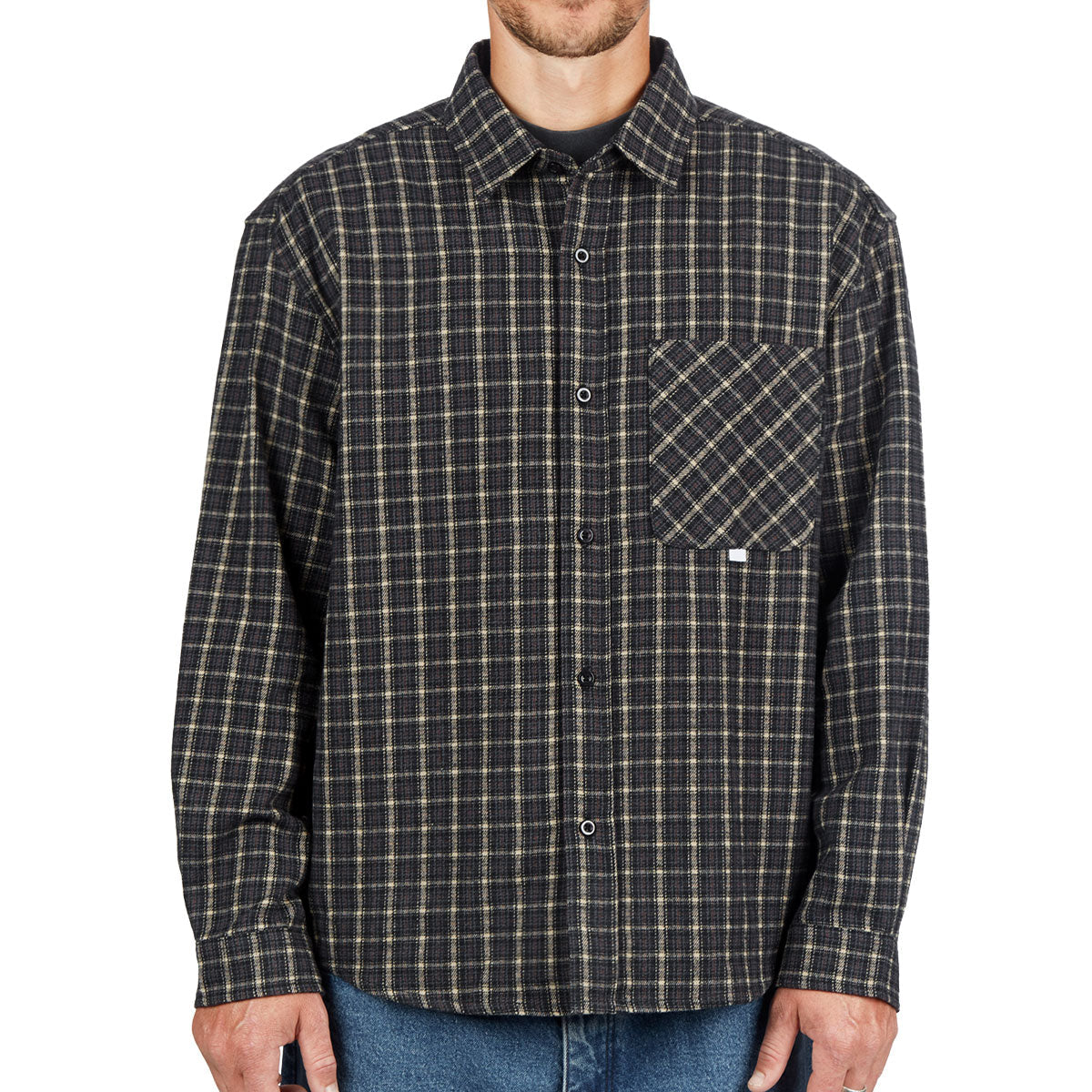 CCS Dial Up Flannel Shirt - Dark Navy