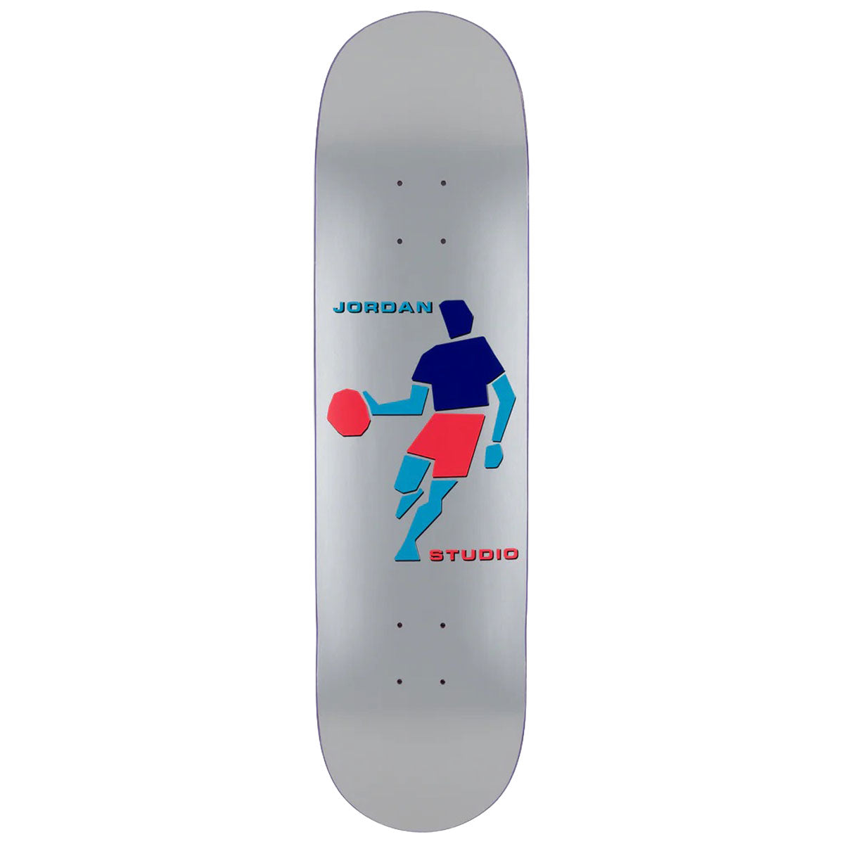 Studio Queijo Handles Skateboard Deck - Silver - 8.50"