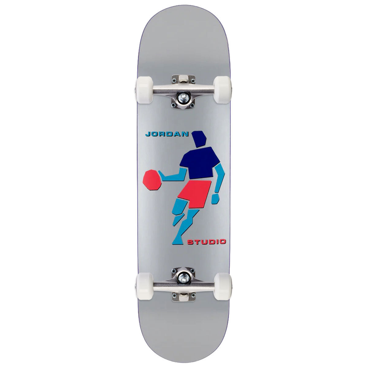 Studio Queijo Handles Skateboard Complete - Silver - 8.50"
