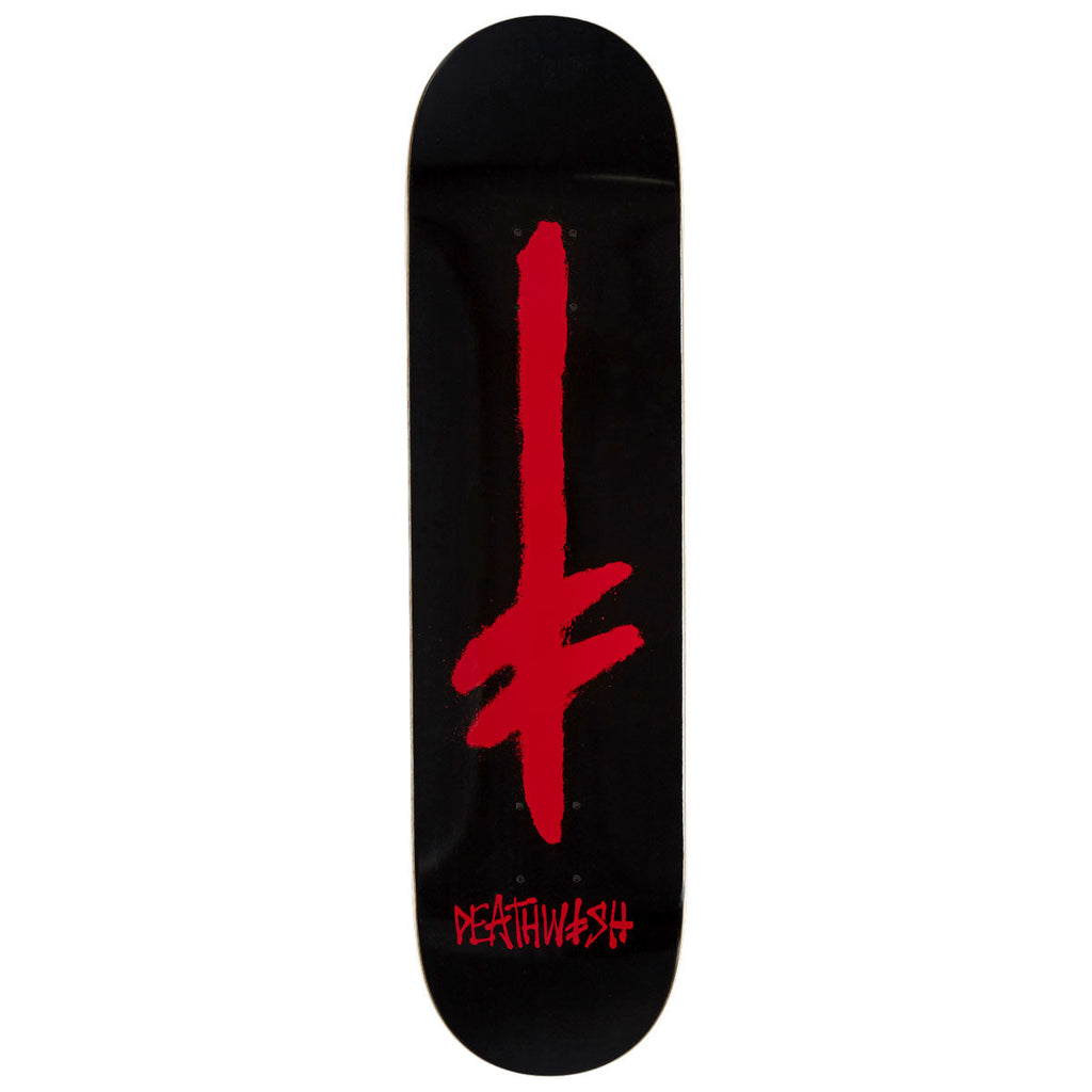 Deathwish Gang Spray Skateboard Deck - Black/Red - 8.00"