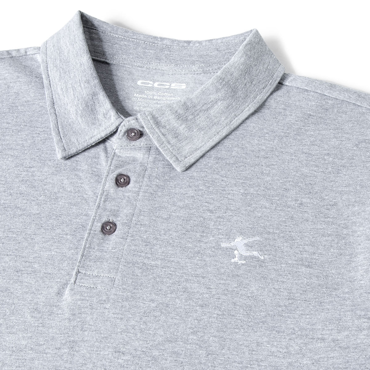 CCS Cheap Skates Icon Polo Shirt - Heather Grey