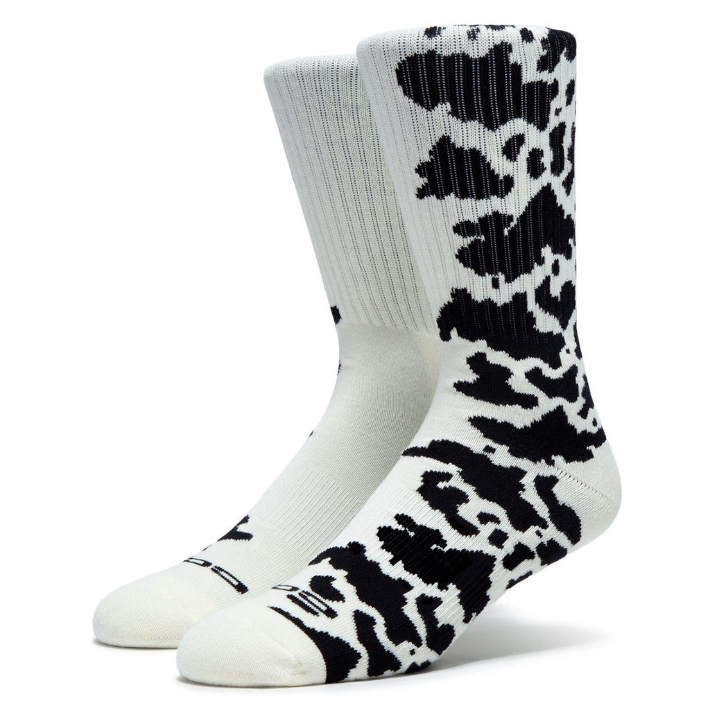 CCS Cow Socks - White/Black