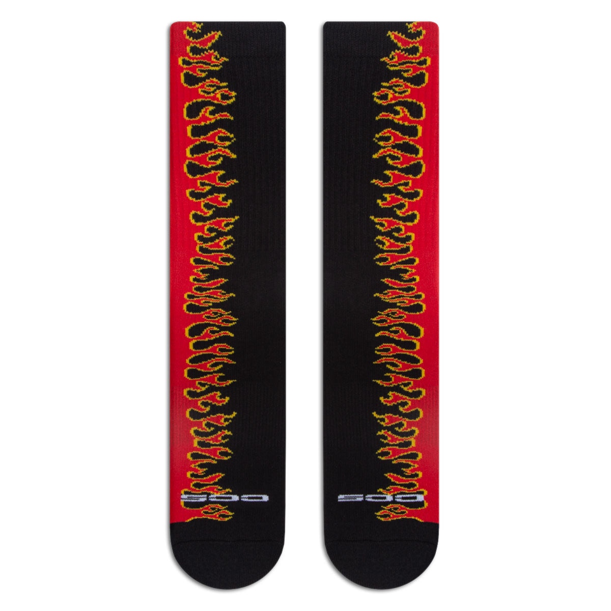 CCS Flames Socks - Black/Red