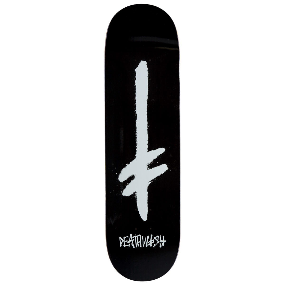 Deathwish Gang Spray Skateboard Deck - Black/White - 8.50"