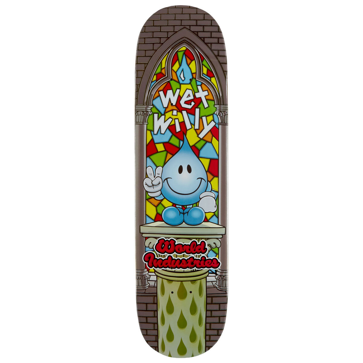 World Industries Wet Willy Stained Glass Skateboard Deck - 8.25"