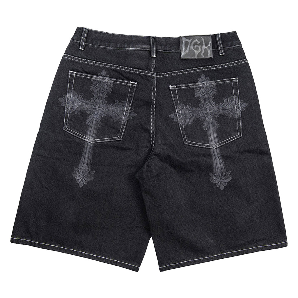 DGK Sovereign Denim Shorts - Washed Black