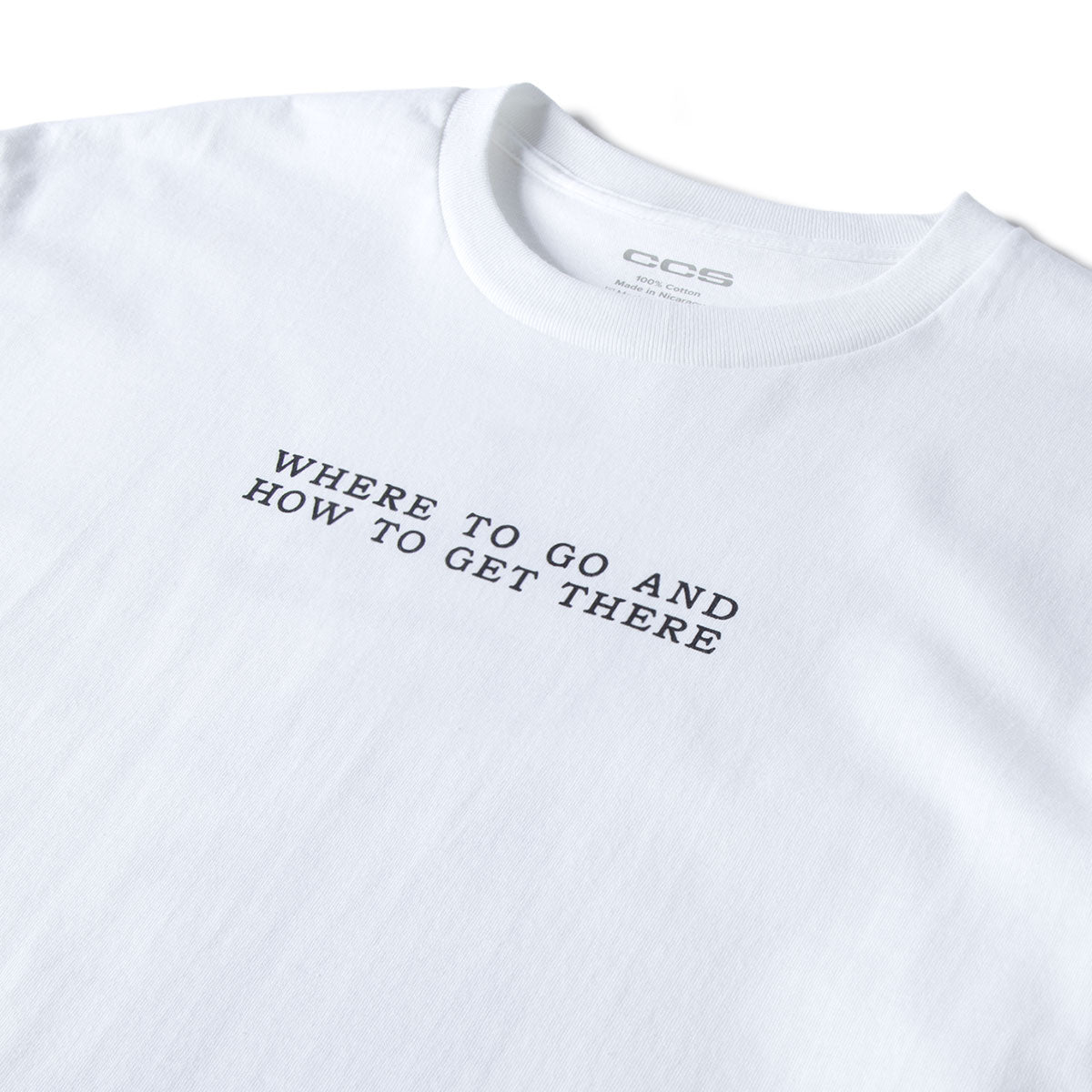 CCS x Zanereti Where To Go T-Shirt - White