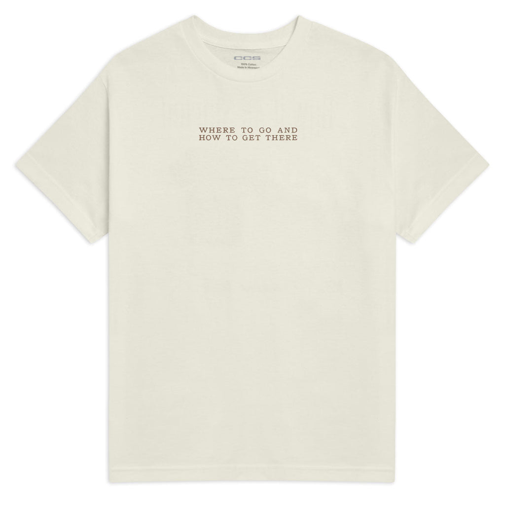 CCS x Zanereti Where To Go T-Shirt - Faded Cream