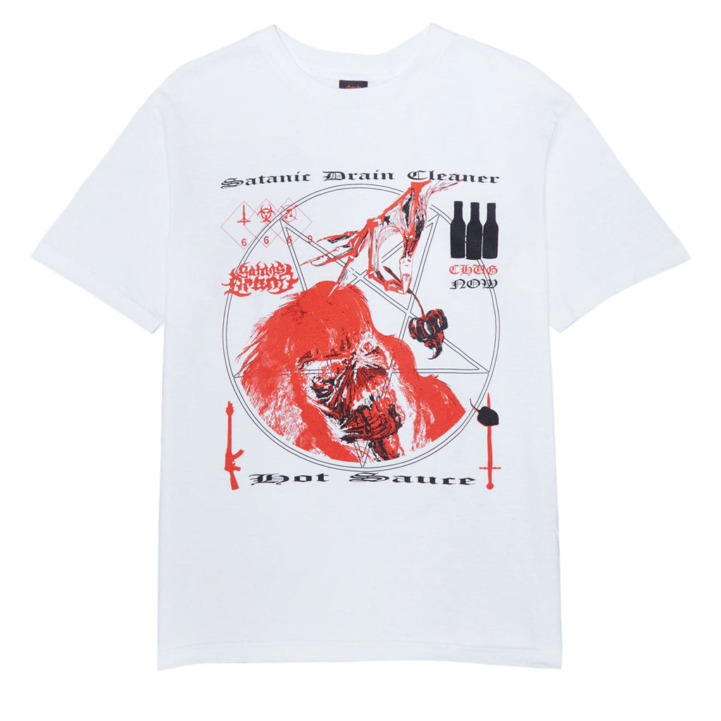 Satan's Drano Tweaker Eddie T-Shirt - White