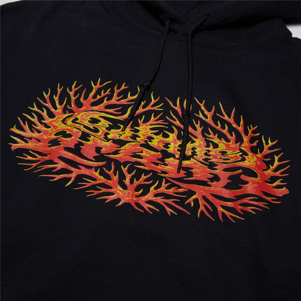 Satan's Drano Coral Logo Hoodie - Black