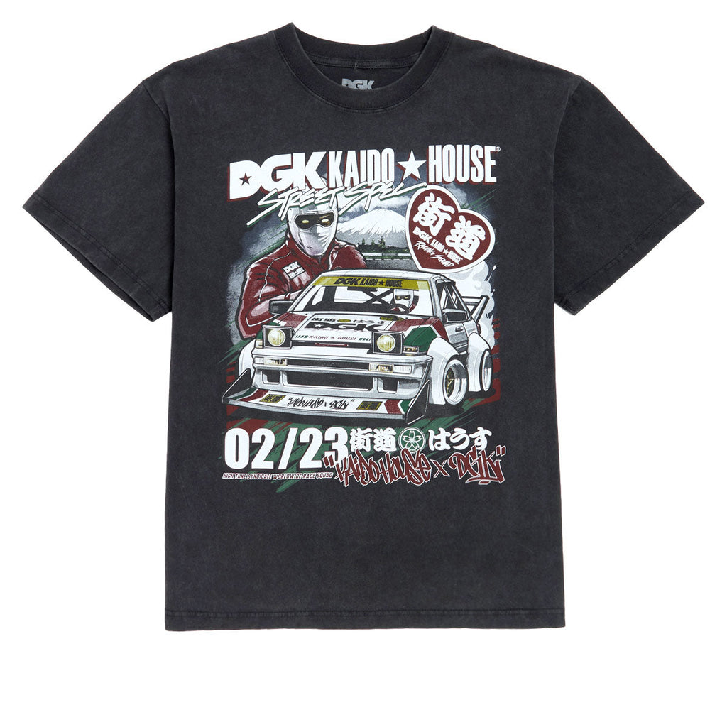 DGK x Kaido House Raceway T-Shirt - Vintage Black