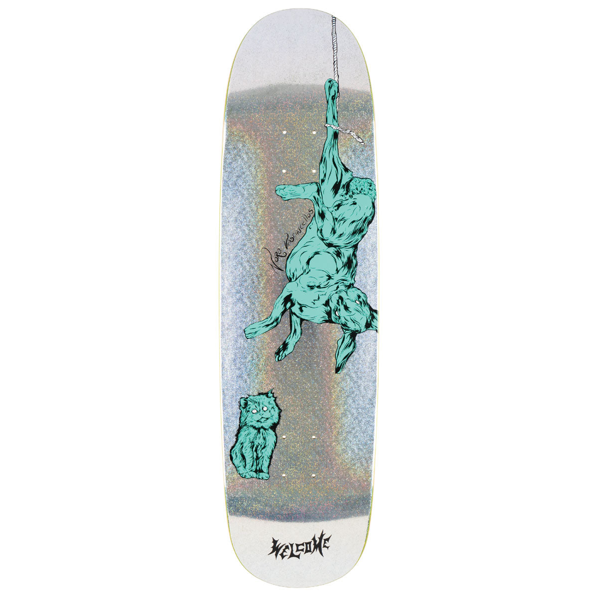 Welcome Fairy Tale Nora Vasconcellos On Sphynx Skateboard Deck - Glitter Prism Foil - 8.80"
