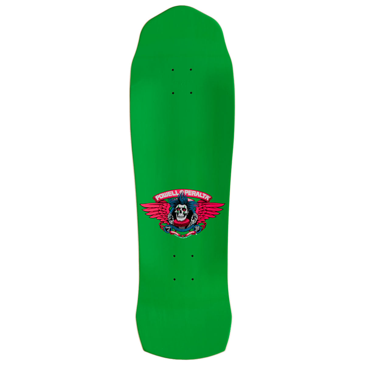Powell-Peralta Chris Hiett Skull Skateboard Complete - Neon Green/Blue Foil - 9.50"