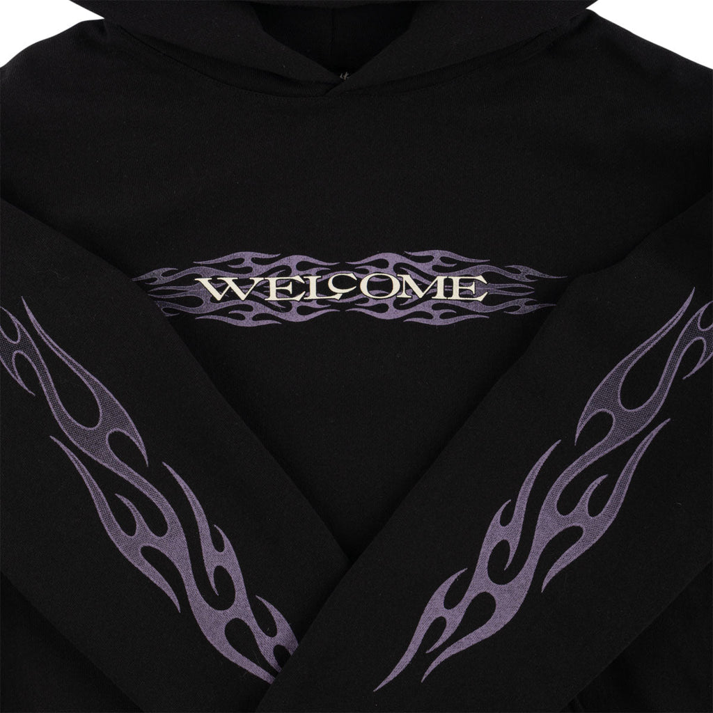 Welcome Brevity Hoodie - Black/Purple