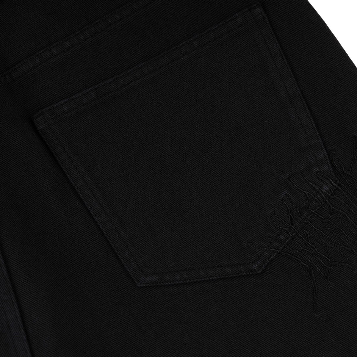 Welcome Chasm Baggy Denim Shorts - Washed Black