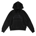 Welcome Kellen Cropped Stud Zip Hoodie - Black/White