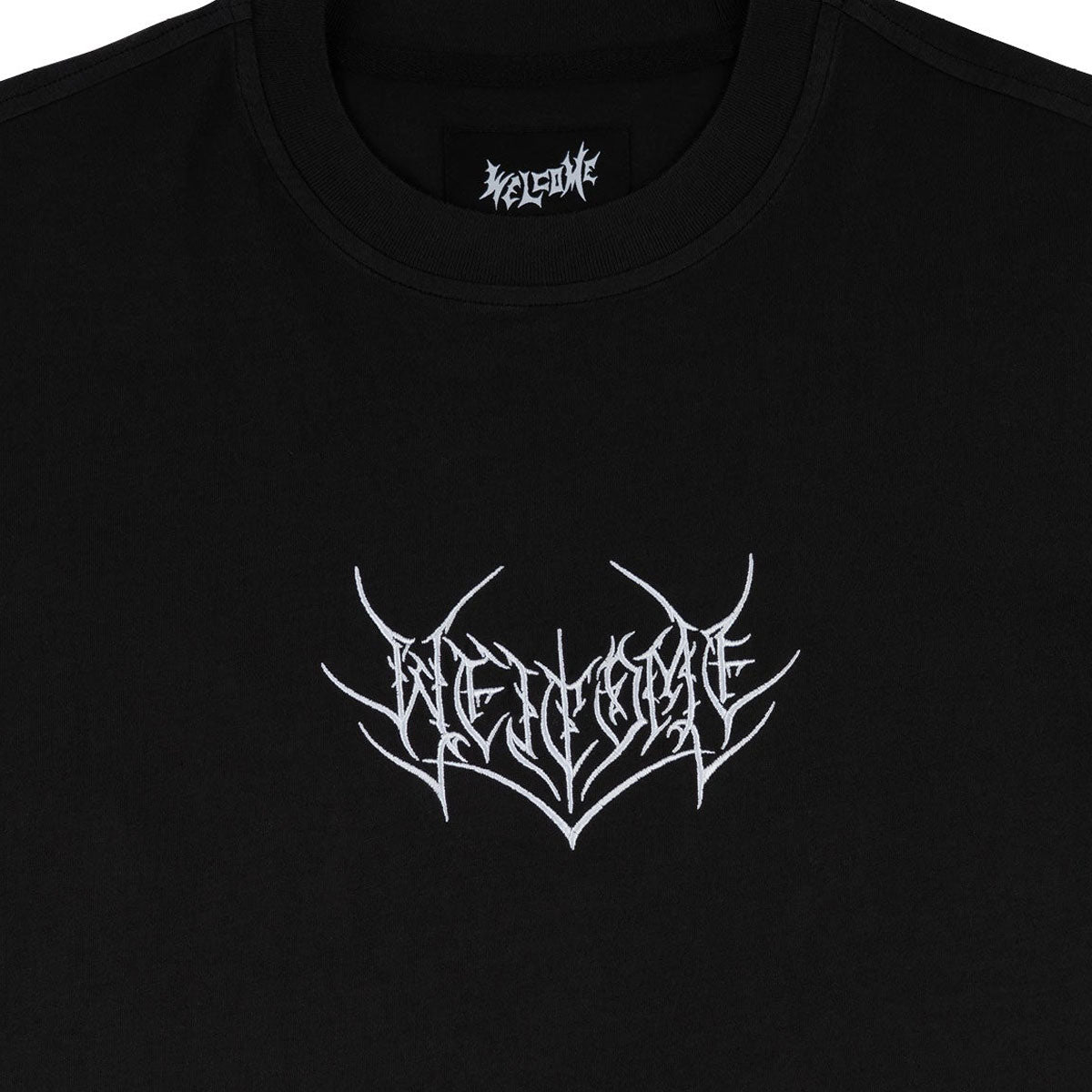 Welcome Splinter Knit T-Shirt - Black