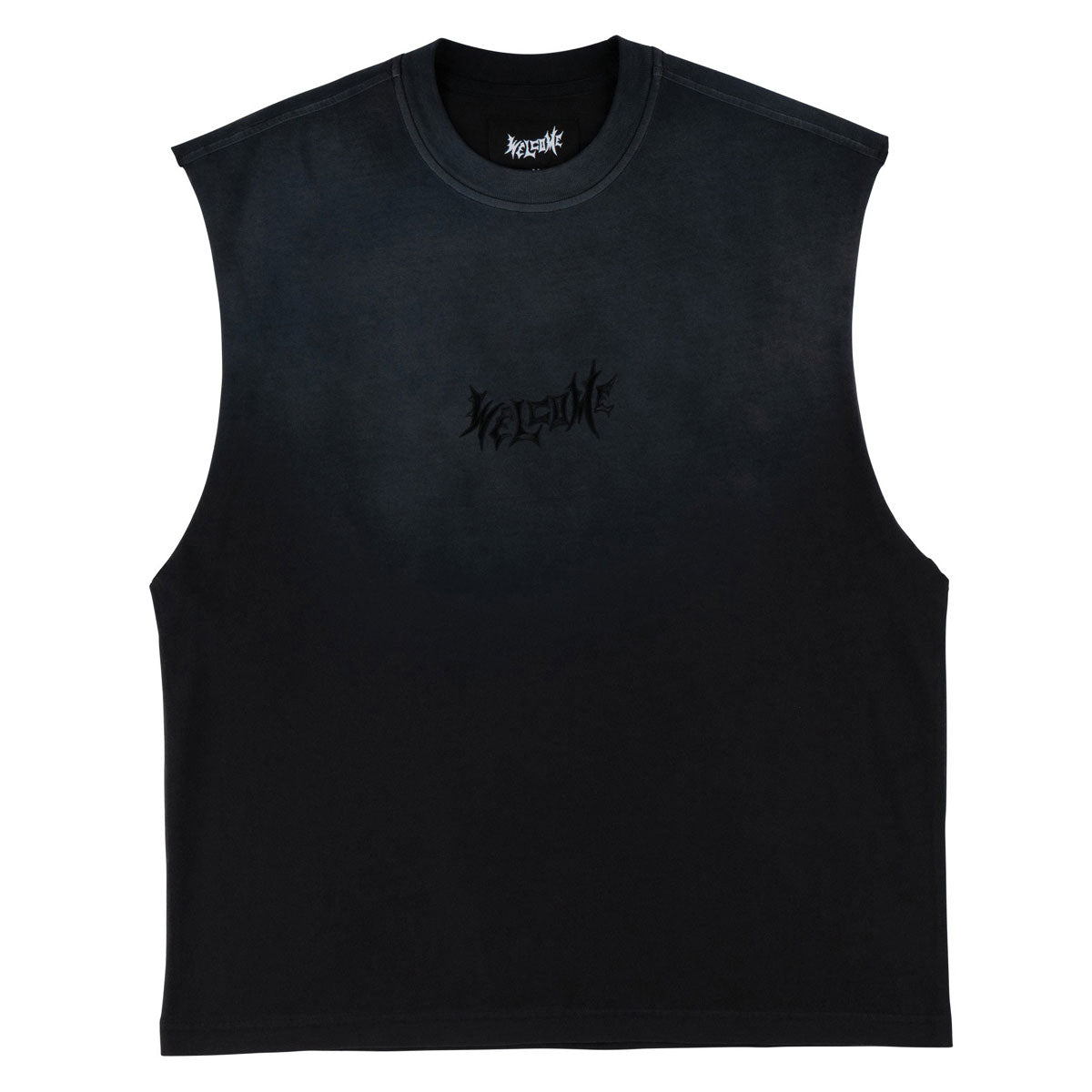 Welcome Vamp Knit Tank Top - Black Sun Fade