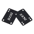 CCS 1/16" Skateboard Riser Pads - Black