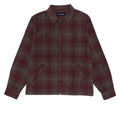 Quasi Grain Full Zip Shirt Jacket - Oxblood