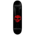 Zero Stained Glass Single Skull Skateboard Deck - Red - 8.50"