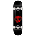 Zero Stained Glass Single Skull Skateboard Complete - Red - 8.50"