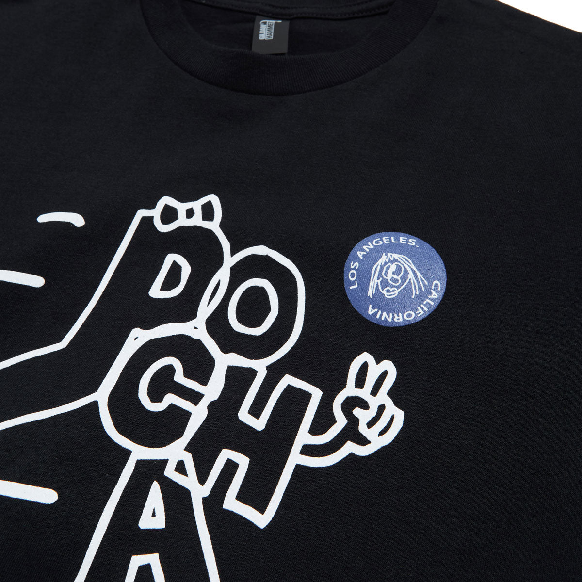 Pocha World Doodle Sk8 T-Shirt - Black