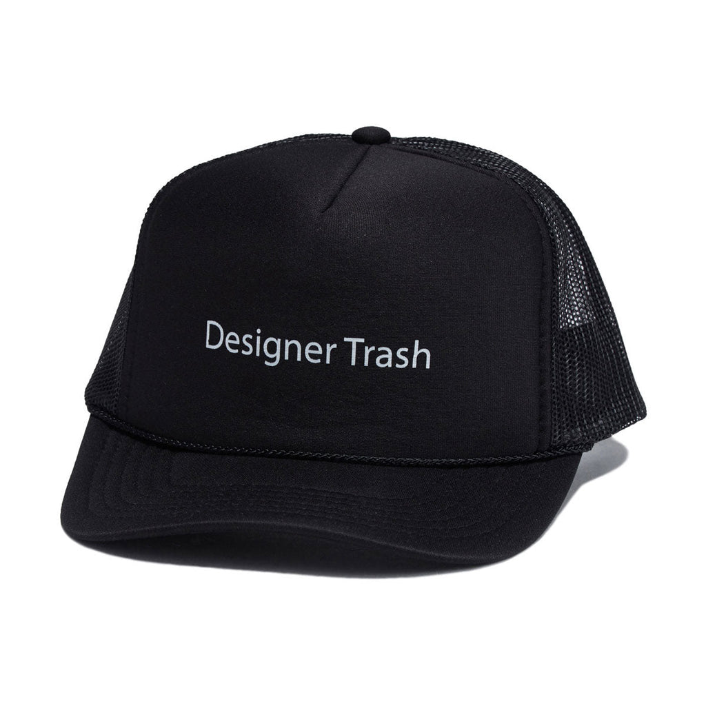 Designer Trash Trucker Hat - Black