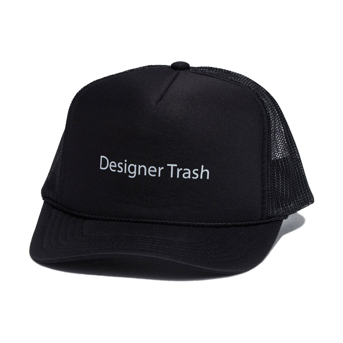 Designer Trash Trucker Hat - Black