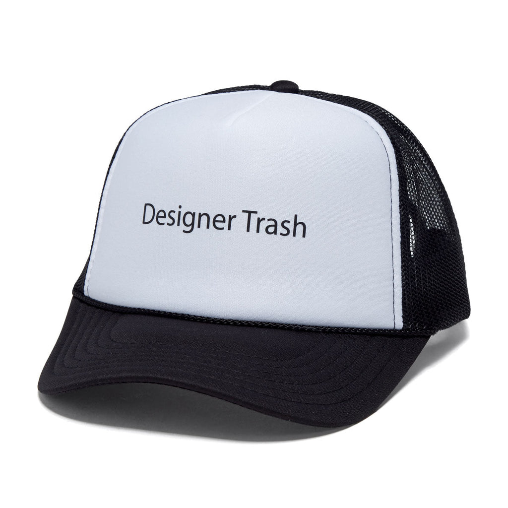 Designer Trash Trucker Hat - White