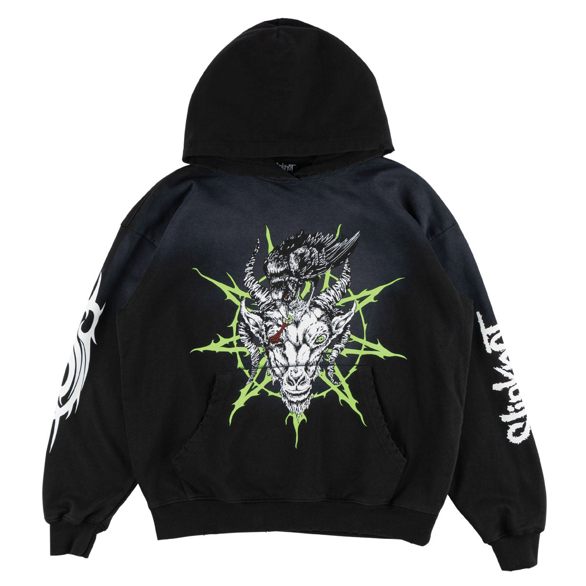 Welcome x Slipknot Ravenous Sun Fade Hoodie - Black Fade