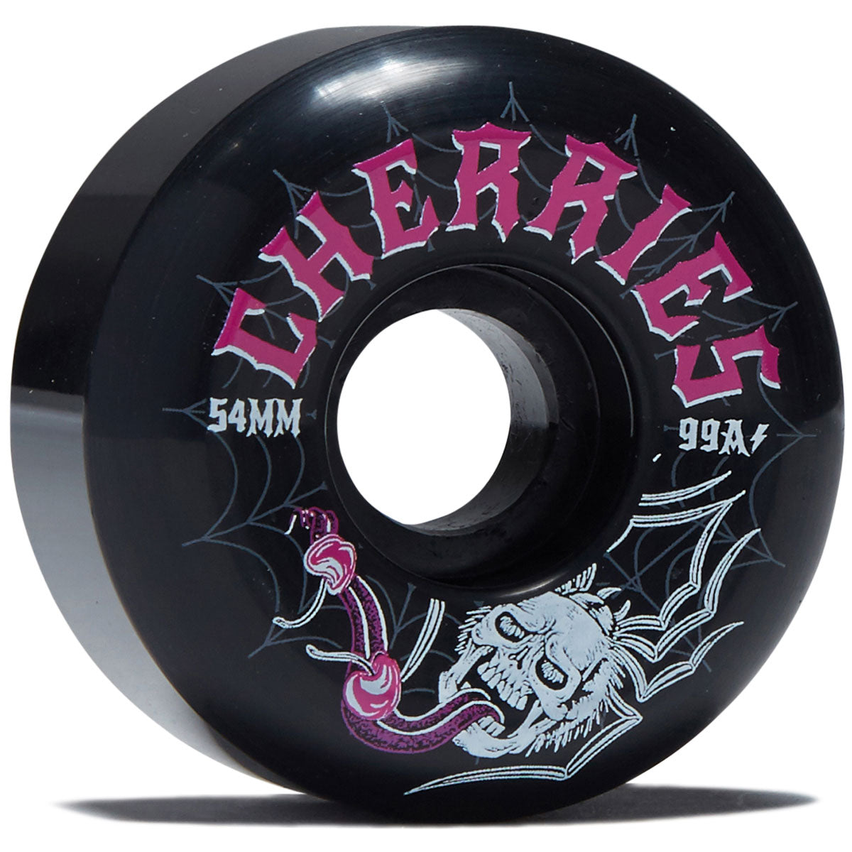 Cherries Spiders Conical Shape 99a Skateboard Wheels - Black - 54mm