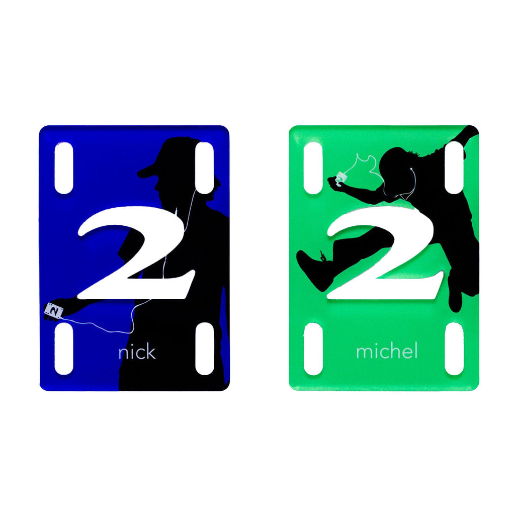 2 Riser Pads Nick Michel Pro Risers - Multi - 1/8"