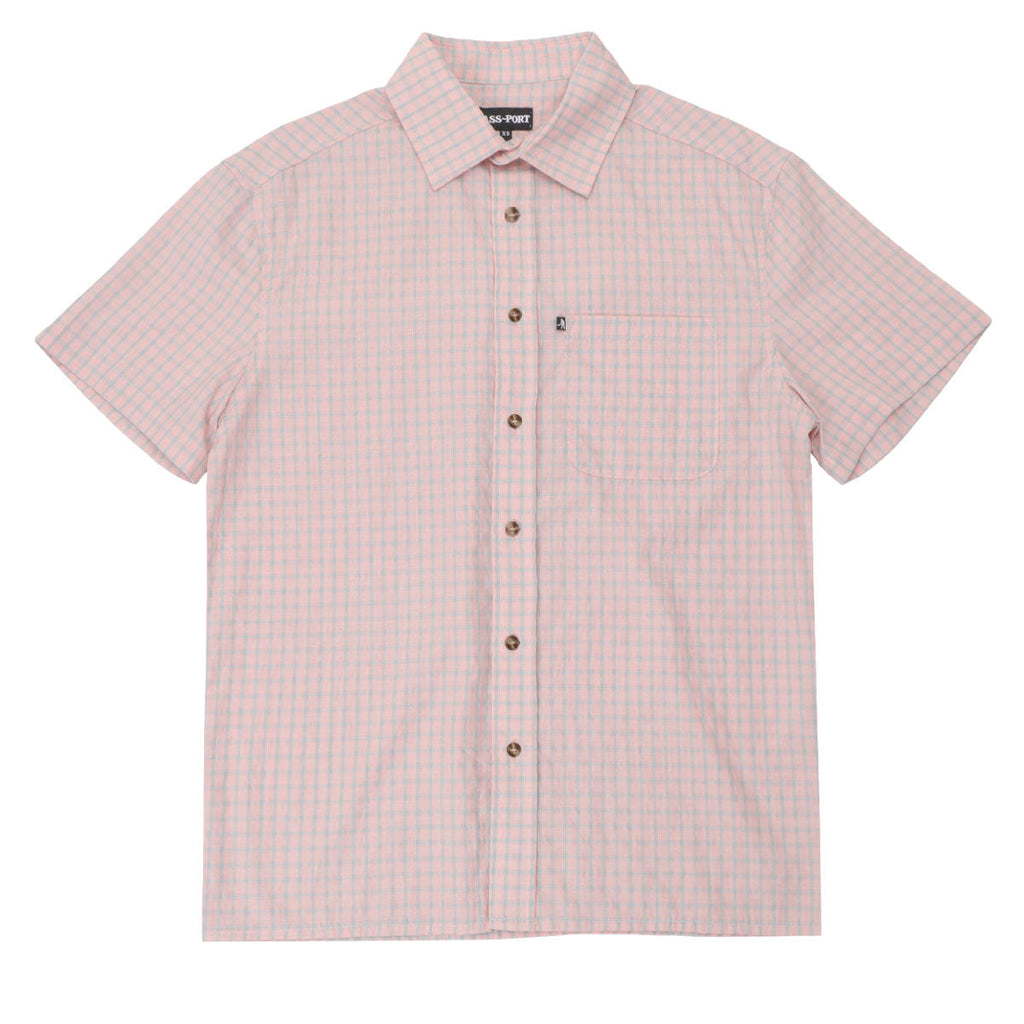 Passport Workers Check Shirt - Light Pink