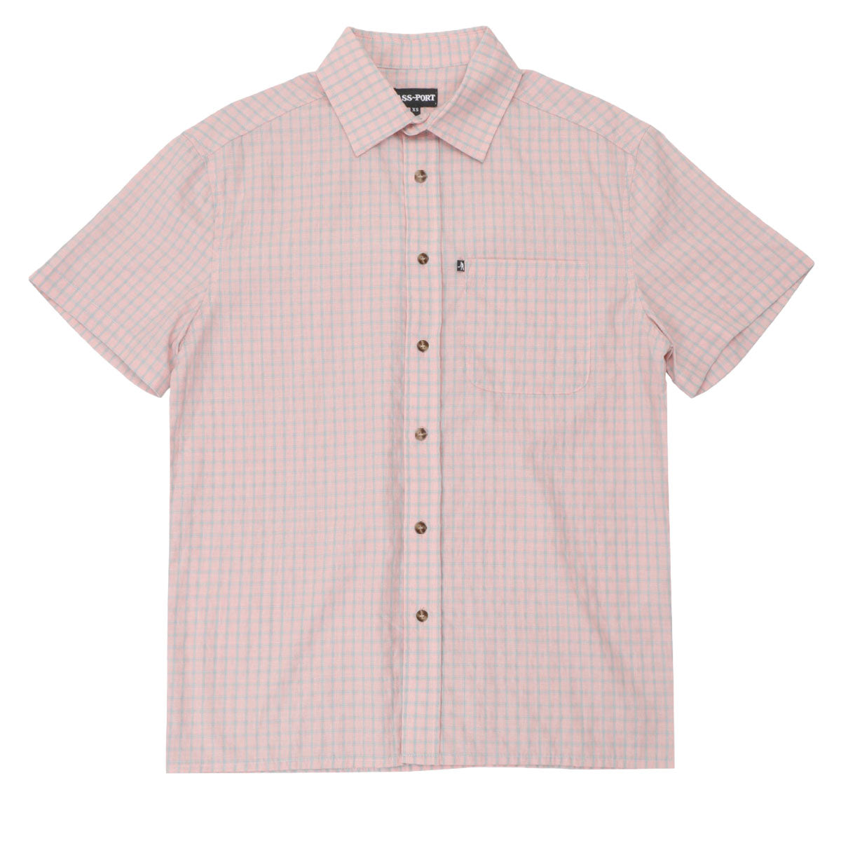 Passport Workers Check Shirt - Light Pink