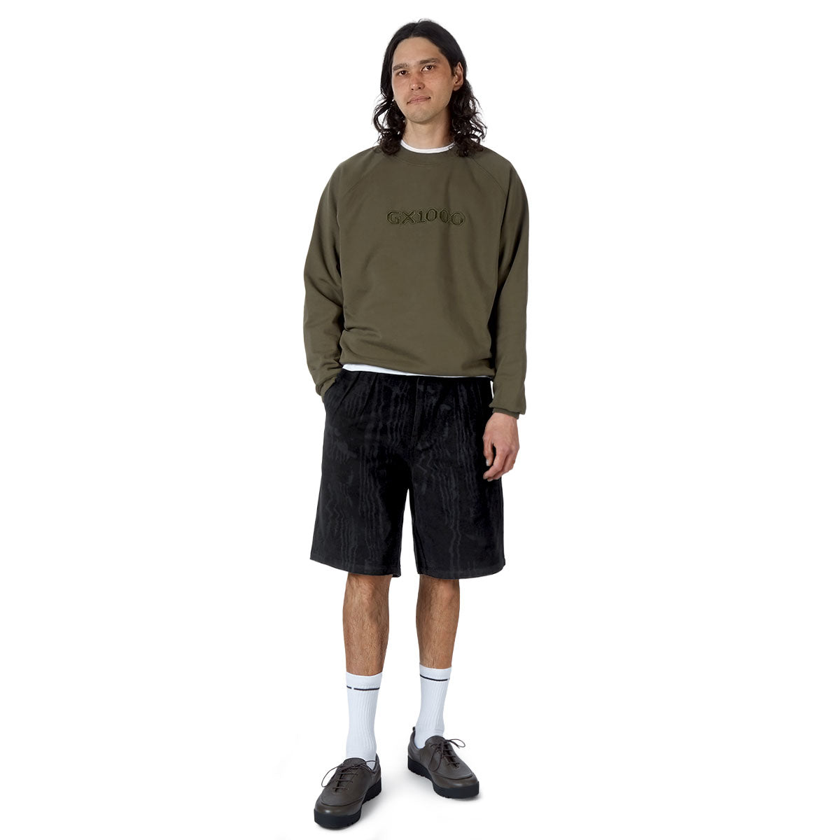 CCS Amoir Libre Pleated Shorts - Black Distortion