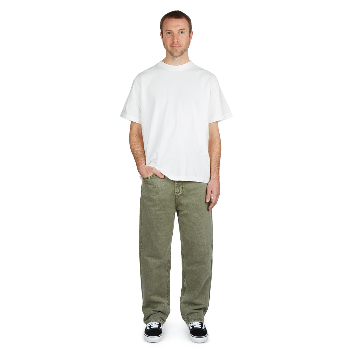 CCS Original Relaxed Denim Jeans - Faded Olive