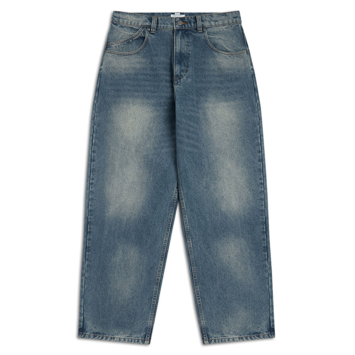 CCS Baggy Straight Denim Jeans - Sun Bleach Wash