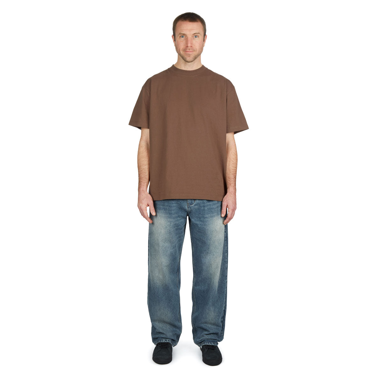 CCS Baggy Straight Denim Jeans - Sun Bleach Wash