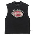 Welcome Cavity Knit Tank Top - Vintage Black