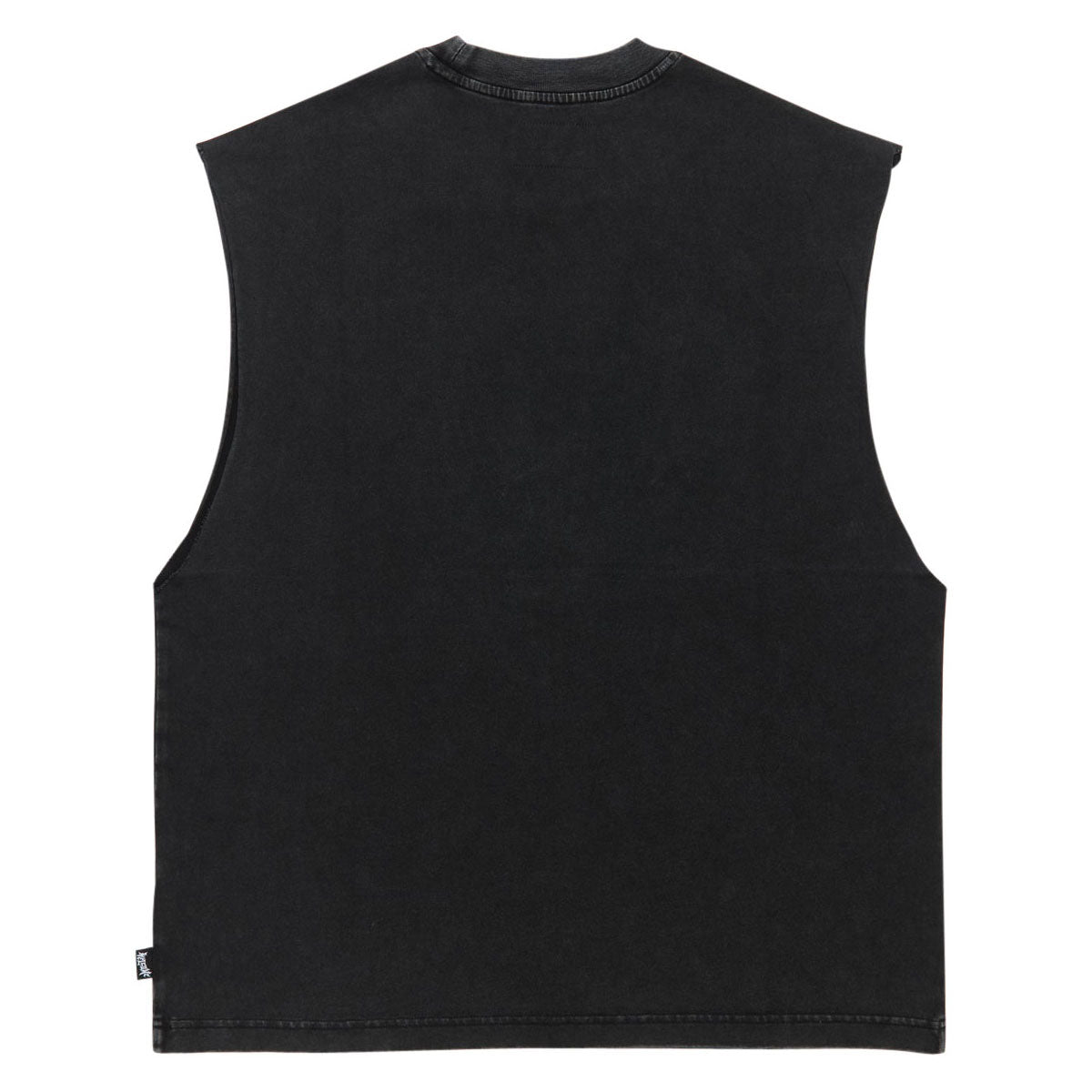 Welcome Cavity Knit Tank Top - Vintage Black