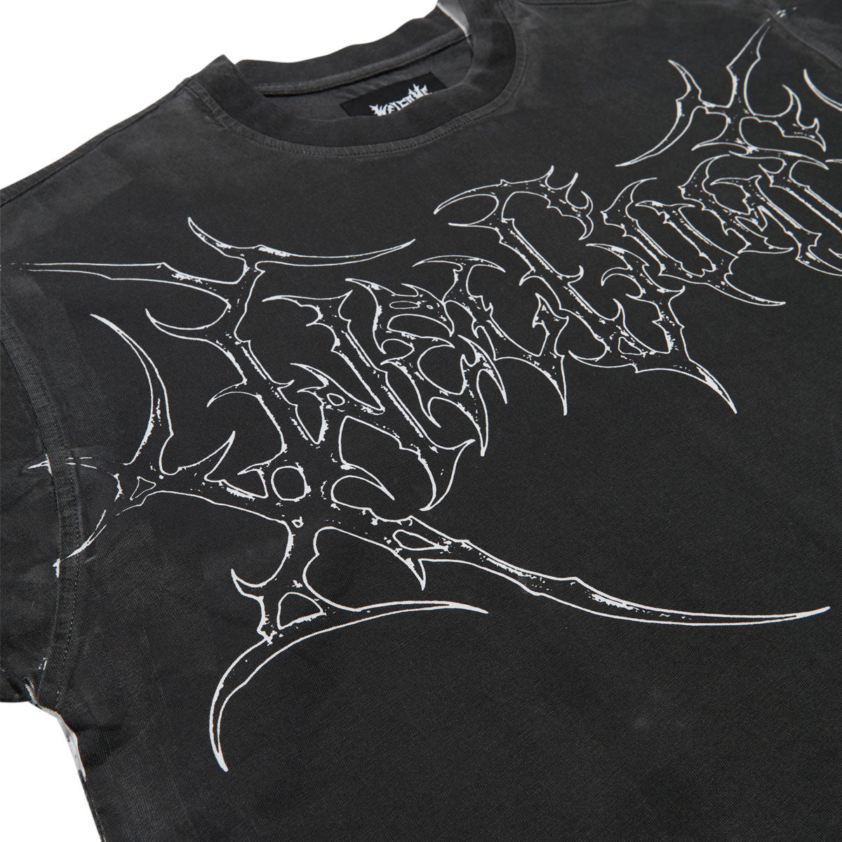 Welcome Grapple Camo Knit T-Shirt - Black/White