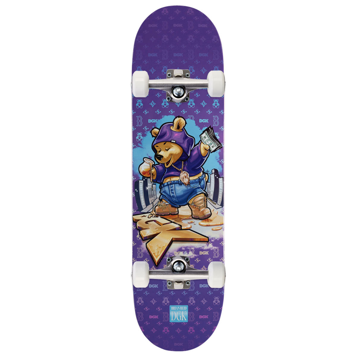 DGK Goldie Reid Skateboard Complete - Purple - 8.38"