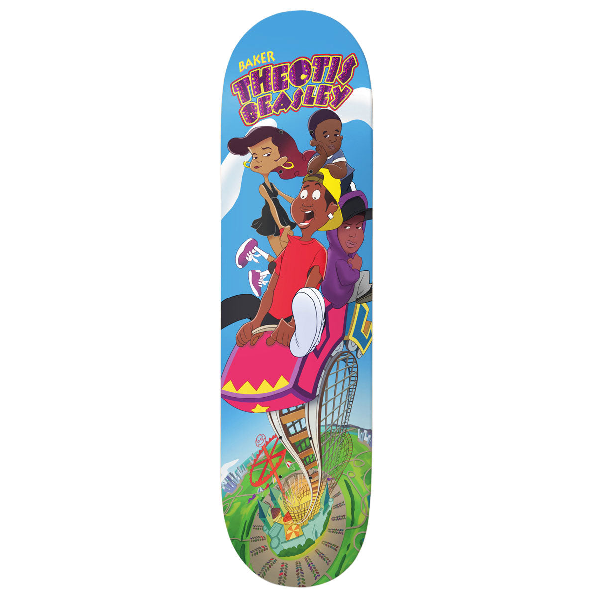 Baker Theotis Beasley Roller Coaster Skateboard Deck - 8.25"