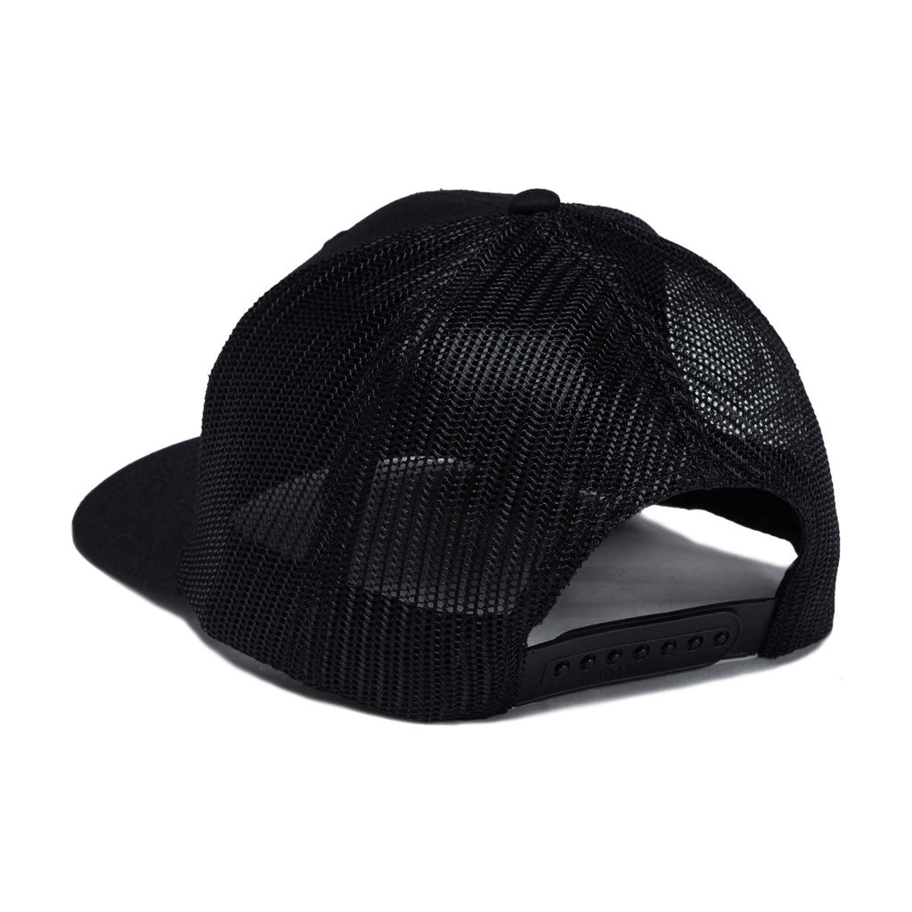 Reel Happy Bass Country Trucker Hat - Black