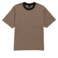 Quasi ISO Striped Pocket T-Shirt - Brown