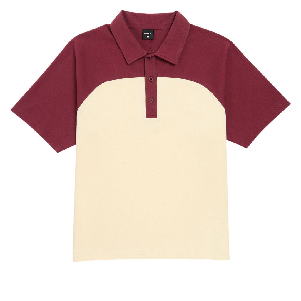 Quasi Leslie Raglan Polo Shirt - Maroon