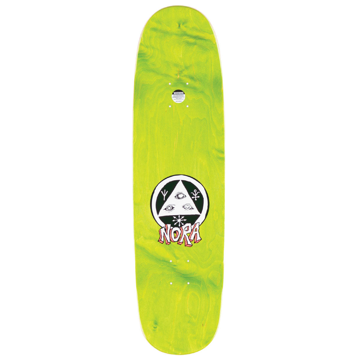 Welcome Teddy Nora Vasconcellos On Sphynx Skateboard Deck - Teal/Purple Gradient Stain - 8.80"