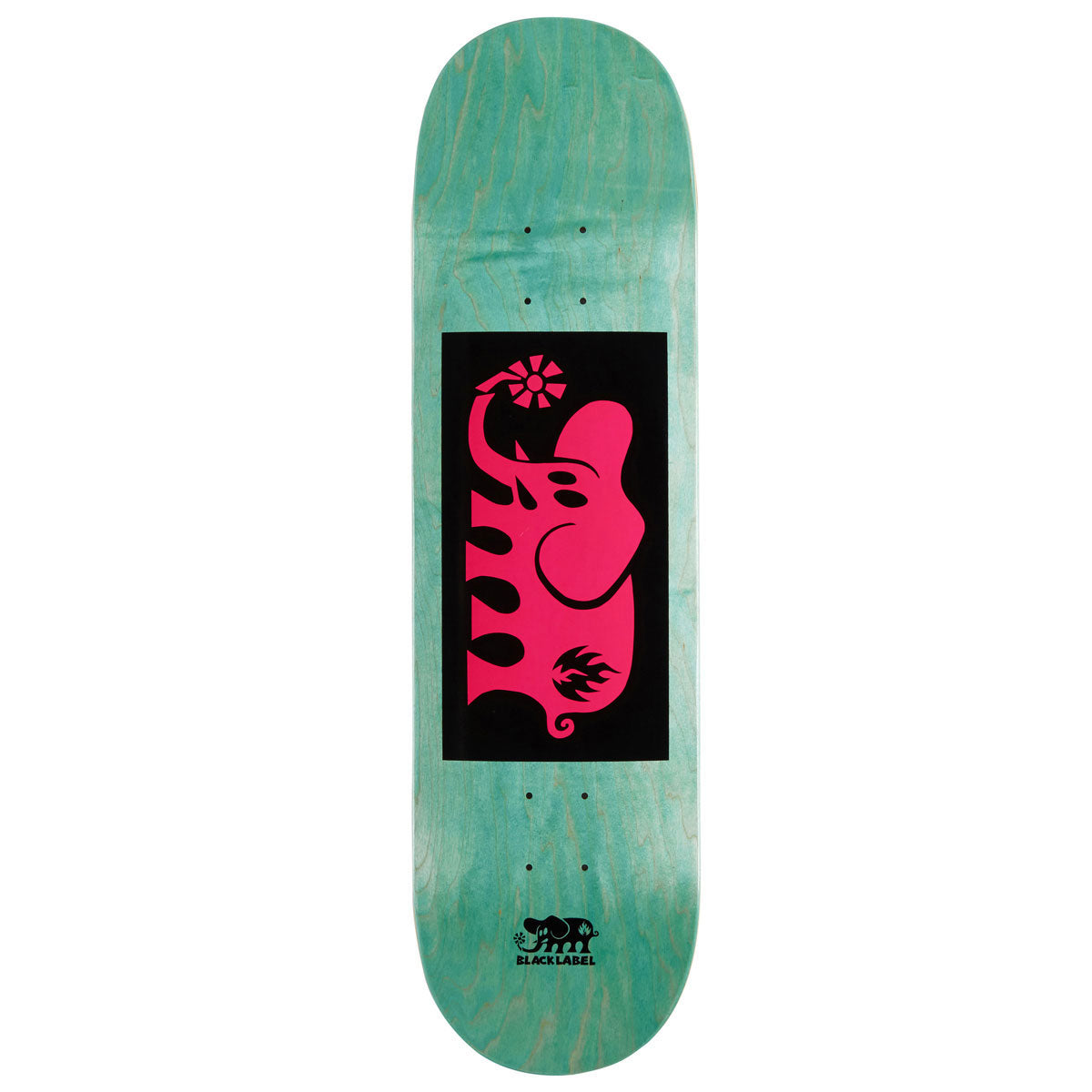 Black Label Elephant Block Skateboard Deck - Pink - 8.25"