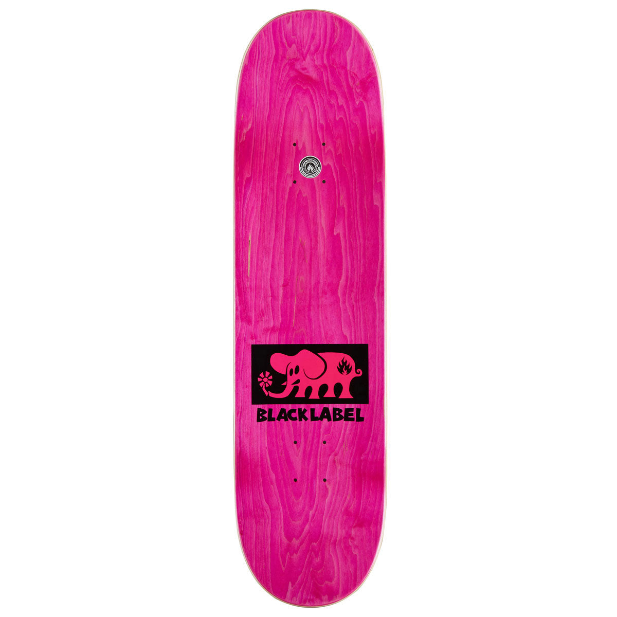 Black Label Elephant Block Skateboard Deck - Pink - 8.25"
